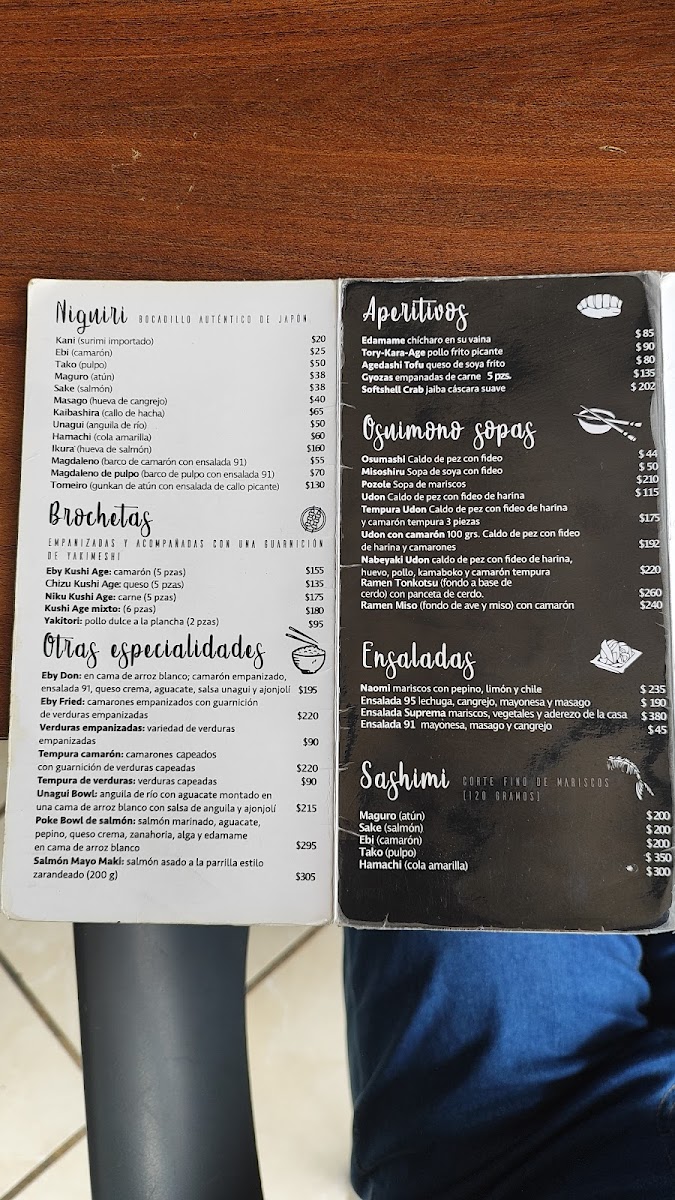 Sushi Naomi Menu - Image 1